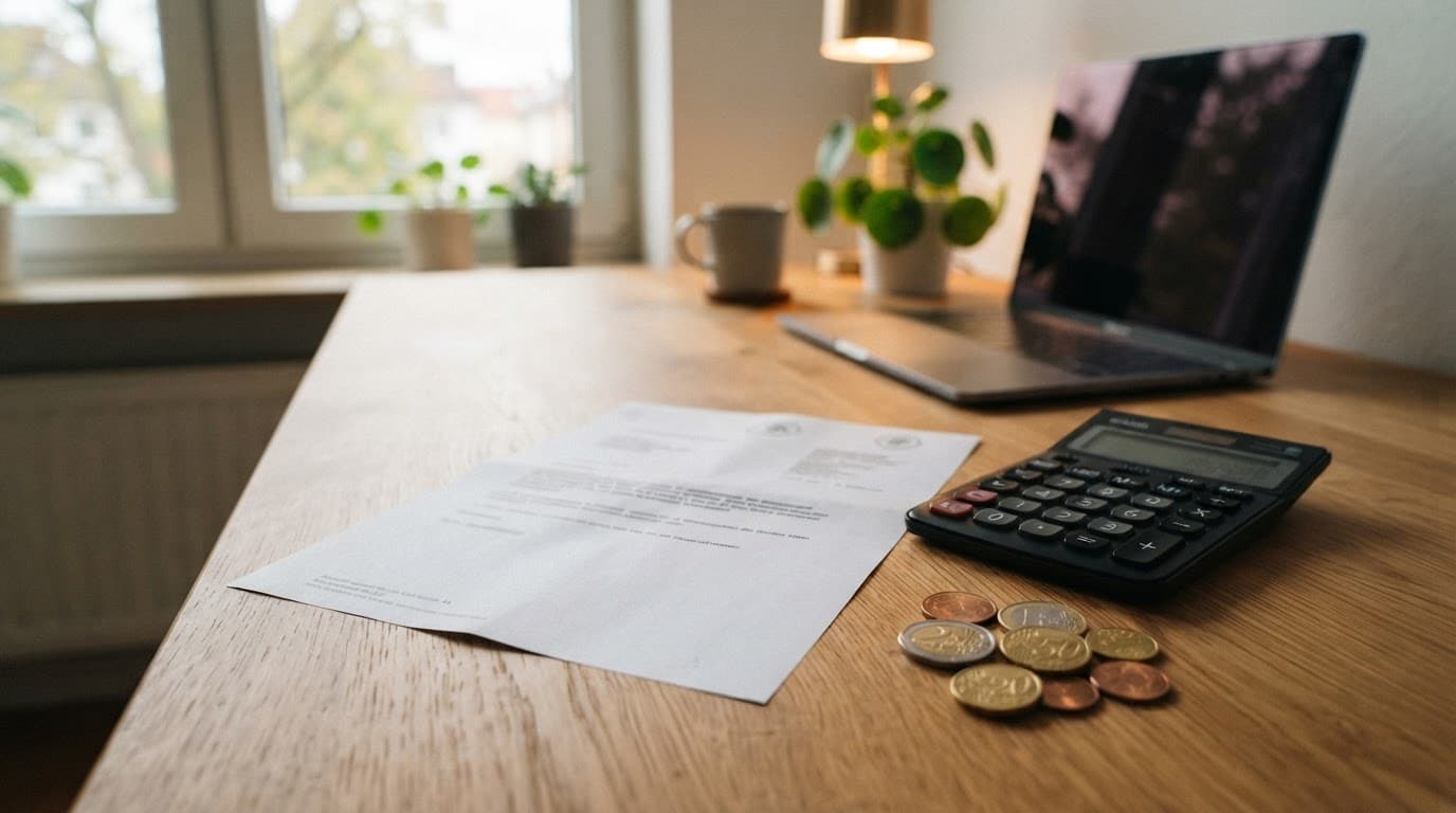 Person hält Aufhebungsvertrag und Bescheid der Agentur für Arbeit nebeneinander